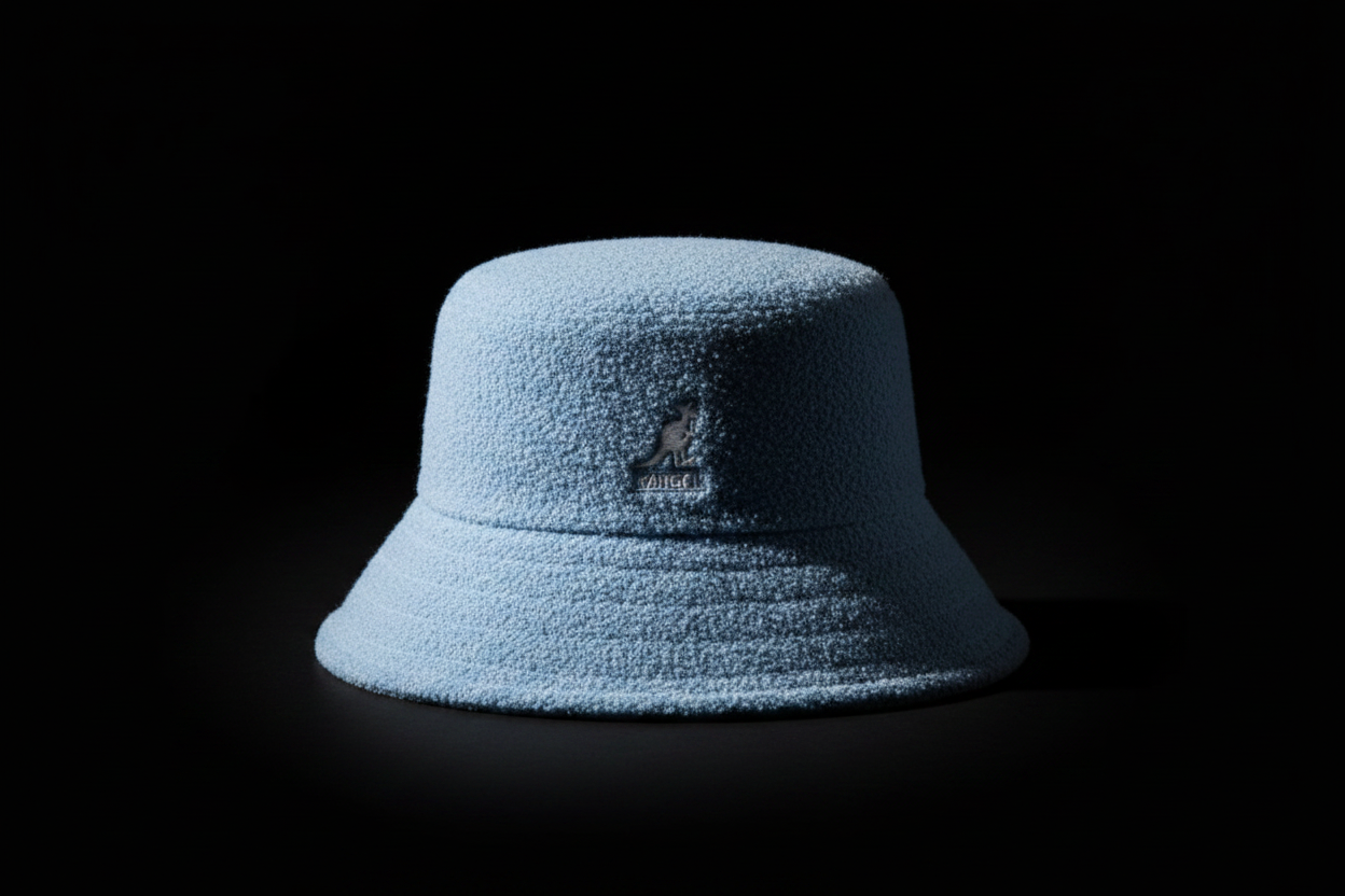 Kangol Hat on Black Background