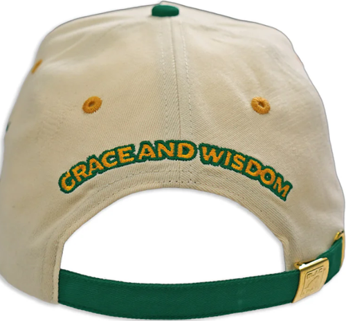 BLAC LEAF – Crowned Kings Snapback (Cream/Green)