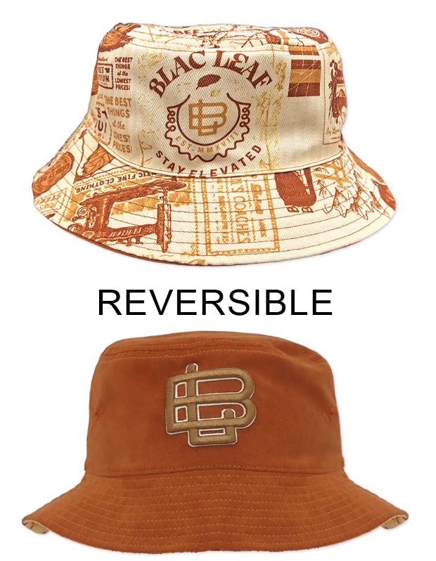 BLAC LEAF – Reversible Heritage Bucket Hat