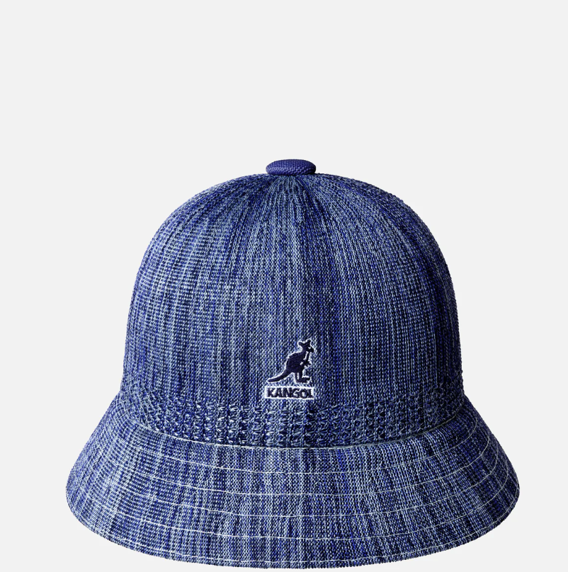 Kangol – Textured Cotton Bucket Hat (Blue)