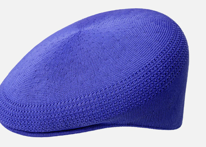 Kangol – Textured Flat Cap (Royal Blue)