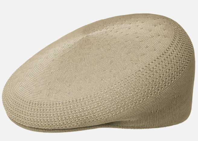 Kangol – Textured Flat Cap (Khaki)