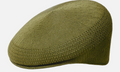 Kangol – Textured Flat Cap (Olive)