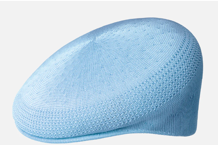 Kangol – Textured Flat Cap (Sky Blue)