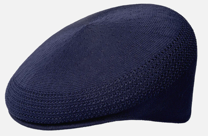 Kangol – Textured Flat Cap (Navy)