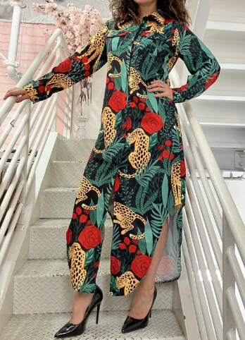 Jungle Luxe Maxi Dress – Bold, Elegant &amp; Fearless